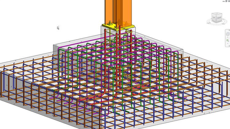 Revit structural drawing of 15 stories residential building