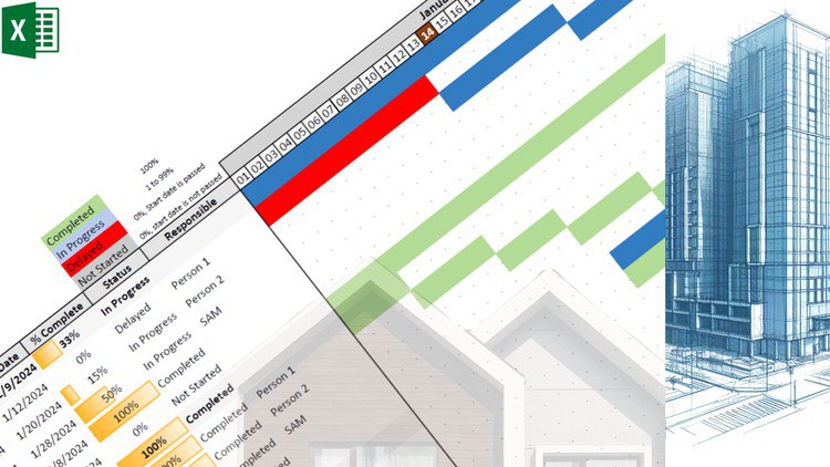 Develop Interactive Project Tracker and Gantt Chart in Excel