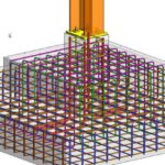 Revit structural drawing of 15 stories residential building