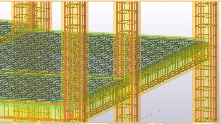 Tekla Structures shop drawing R.C.C Building